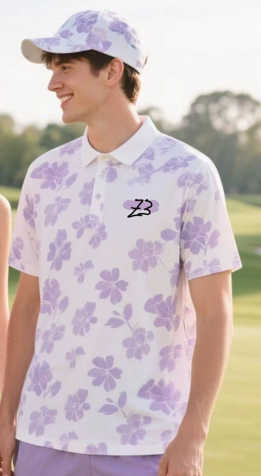purple follow polo T shirt